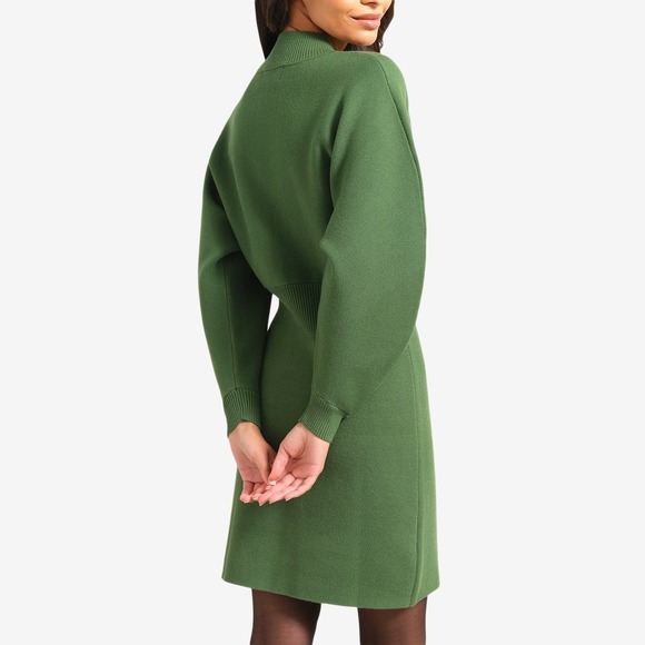 Modern Citizen Moya Mock Neck Sweater Dress Size L Green‎ Knit - Picture 4 of 4